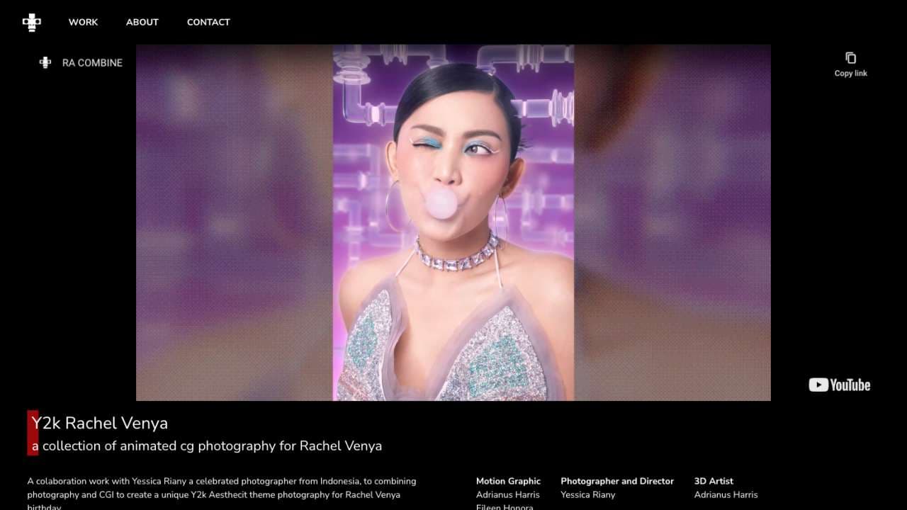 A project page with the video and its description and credits.